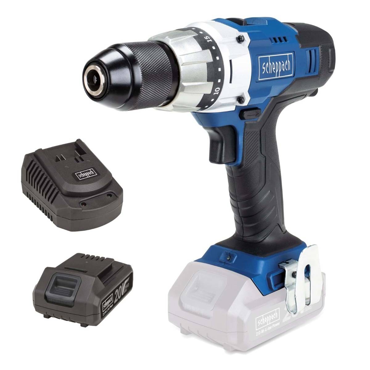 Scheppach - Visseuse sans fil 20 V, CDD45-20ProS - SCHEPPACH - avec batterie 20V 2.0Ah et chargeur - 5909222900 - Image 1