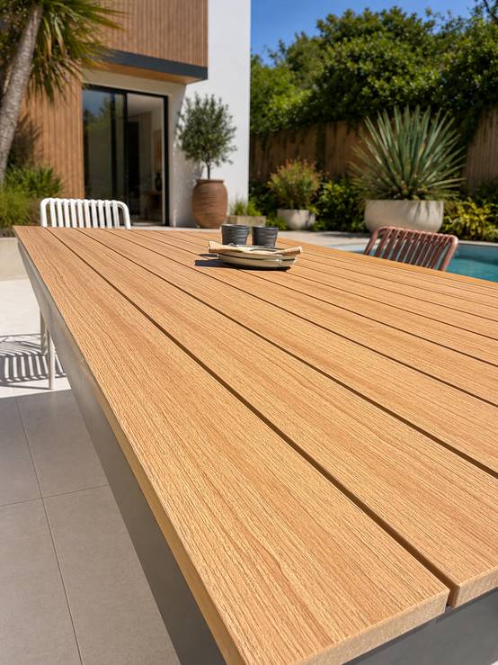 Dcb Garden - Ensemble repas de jardin 6 places en alu - Gris anthracite - LAMU - Image 6