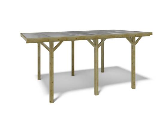 Altanka - Carport, abri de voiture 3.04x5.12 m - 15.56 m2 - couverture PVC - CAR10PVCTR - ALTANKA - Image 8