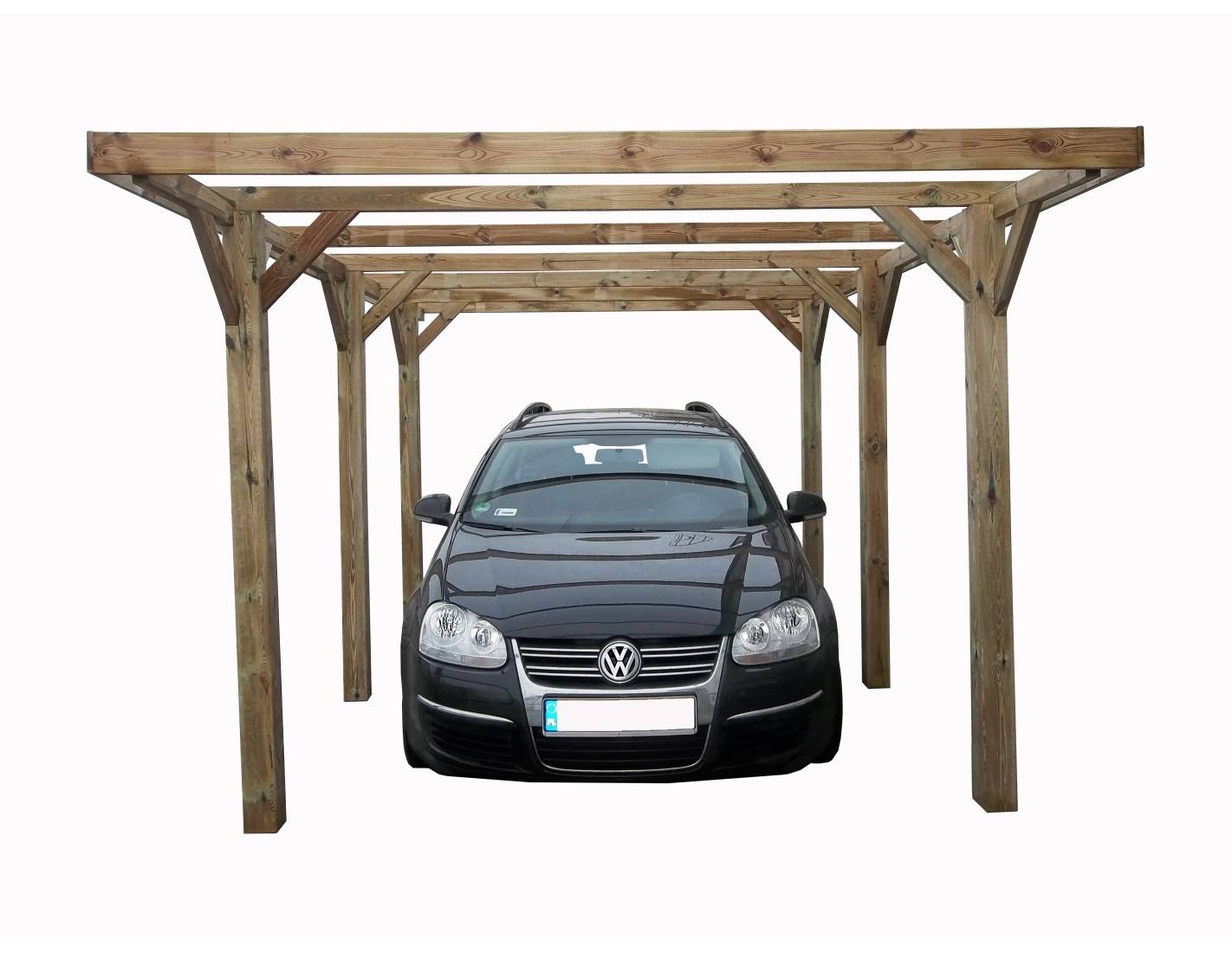 Altanka - Carport, abri de voiture  3.04x5.12 m - 15.56 m2 - couverture PVC  - CAR10PVCTR - ALTANKA - Image 3