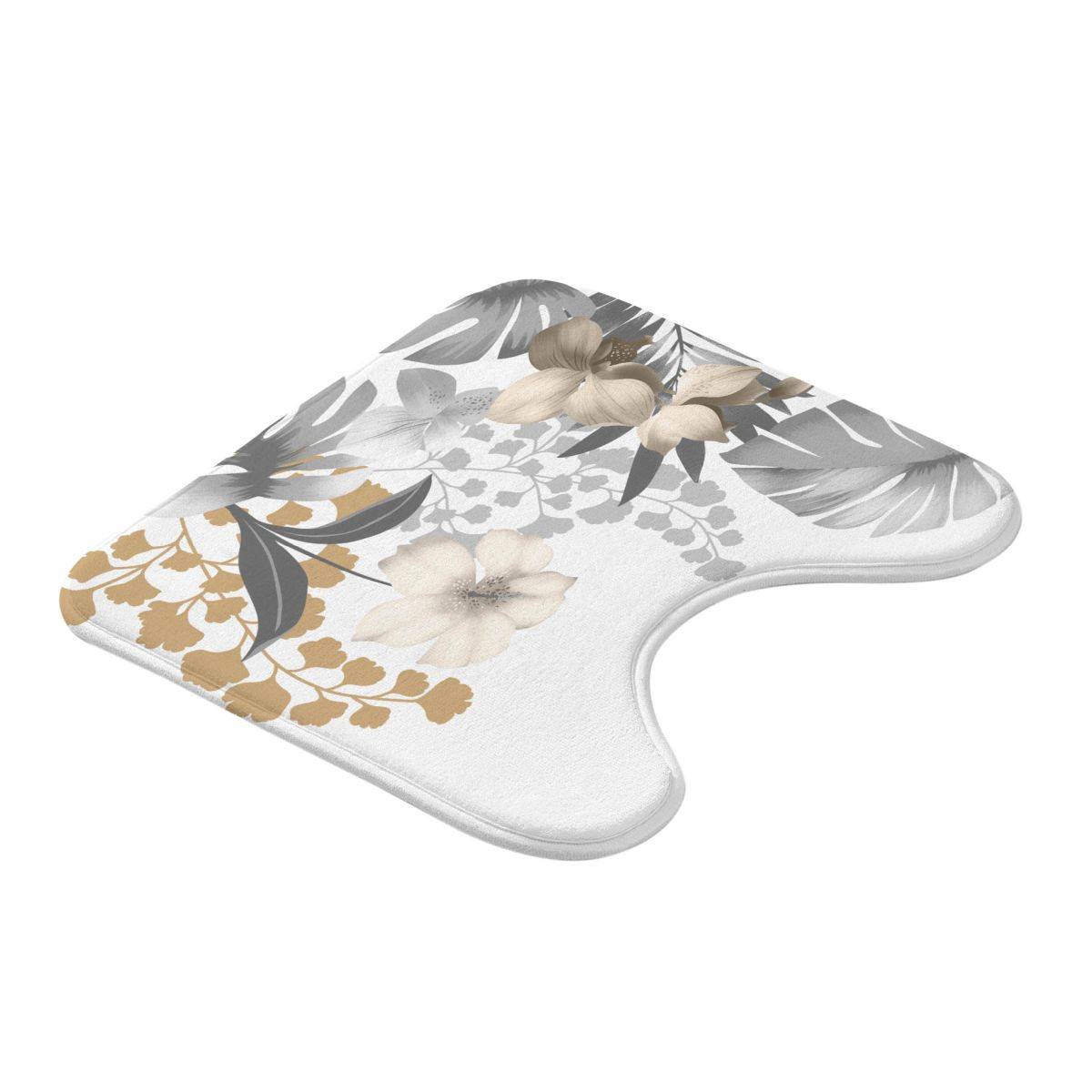 Tapis Contour WC "Kelly" 45x45cm Blanc - Image 2