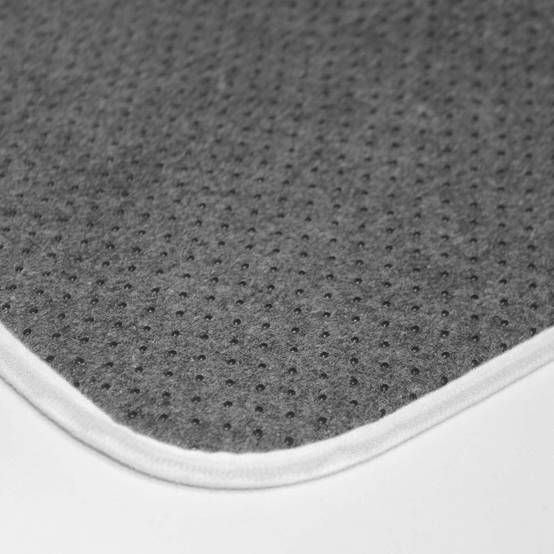 Tapis Contour WC "Kelly" 45x45cm Blanc - Image 4