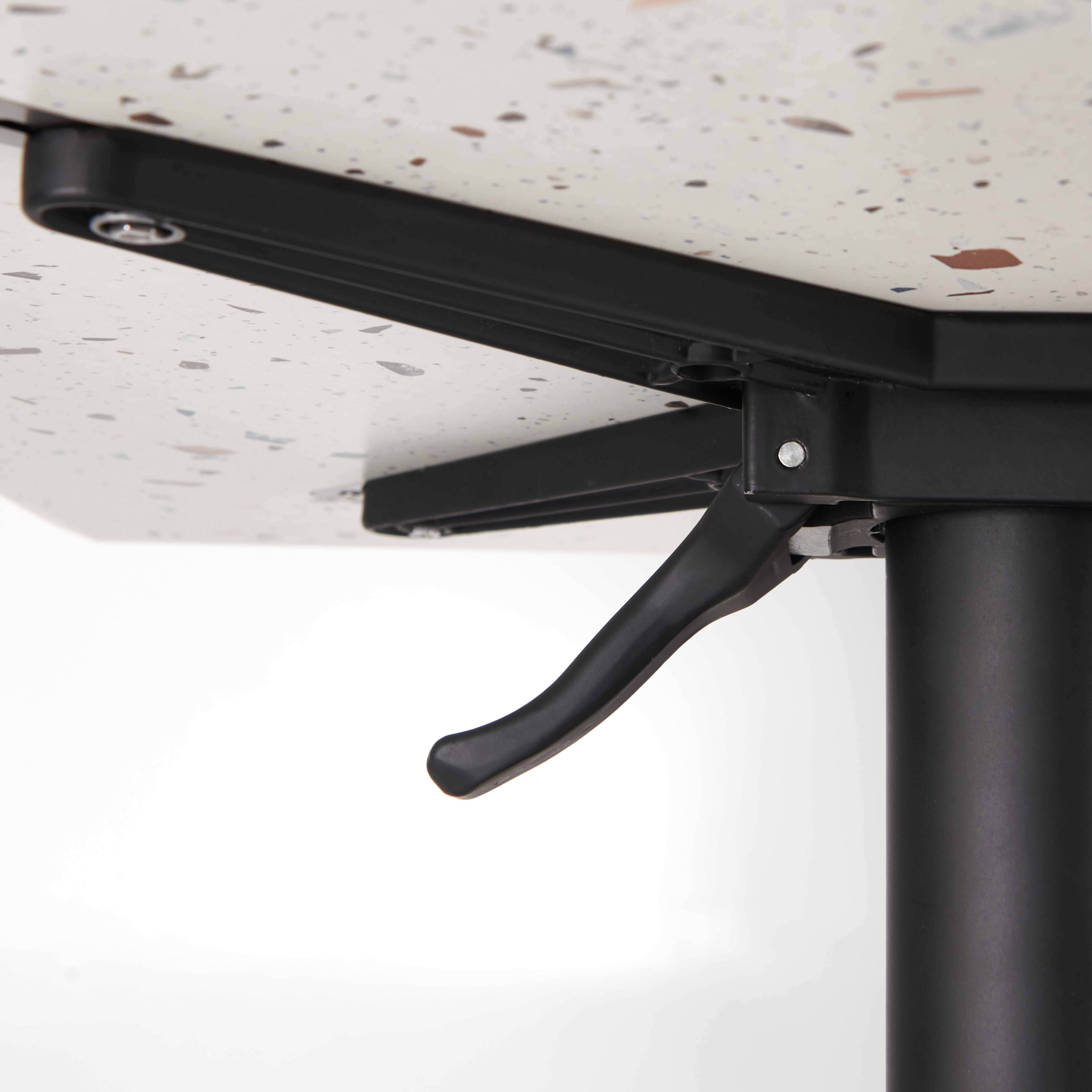 Oviala - Table haute de terrasse 60x60 cm inclinable stratifié terazzo Opéra - Oviala - Image 3