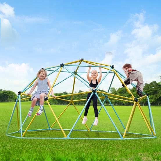 Vevor - VEVOR Dôme d'escalade géométrique pour enfants 3-10 ans, 305cm, support 340kg, poignées, intérieur/extérieur. - Image 8