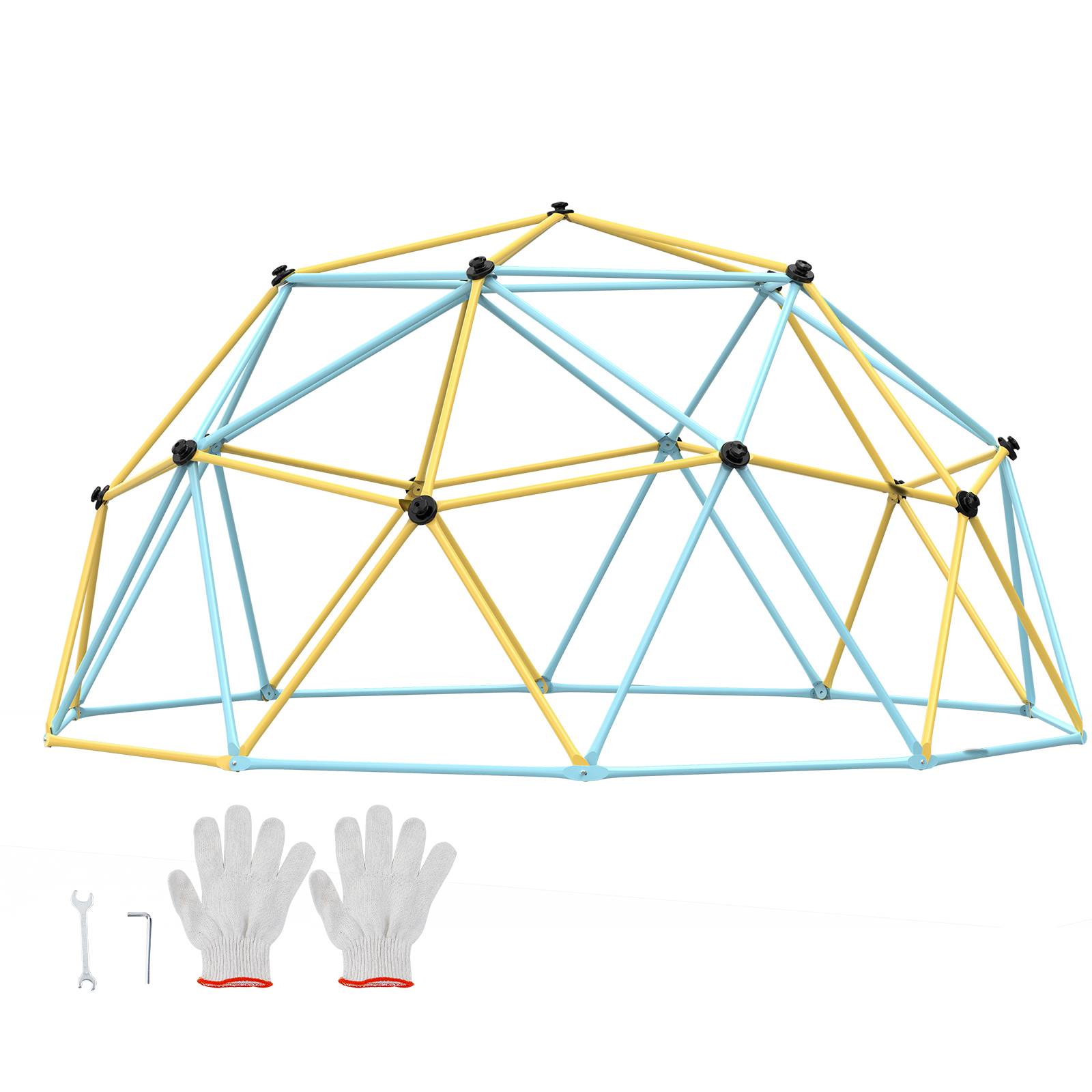 Vevor - VEVOR Dôme d'escalade géométrique pour enfants 3-10 ans, 305cm, support 340kg, poignées, intérieur/extérieur. - Image 1