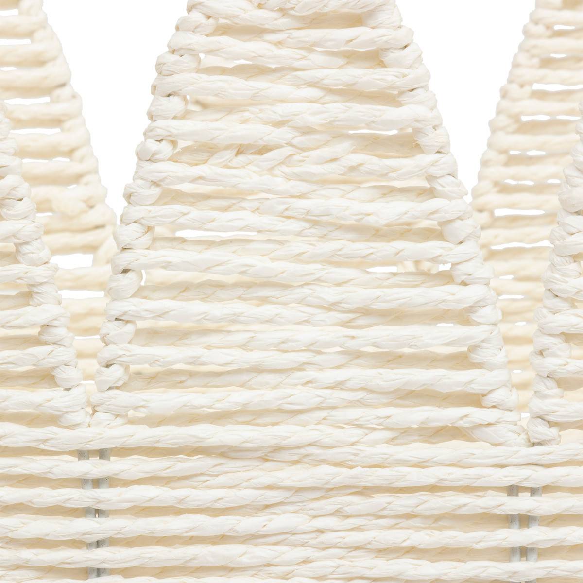 Atmosphera - Lot de 4 Paniers de rangement Beige et Blanc L 34 L 30 L 26 et L 22 cm - Image 7