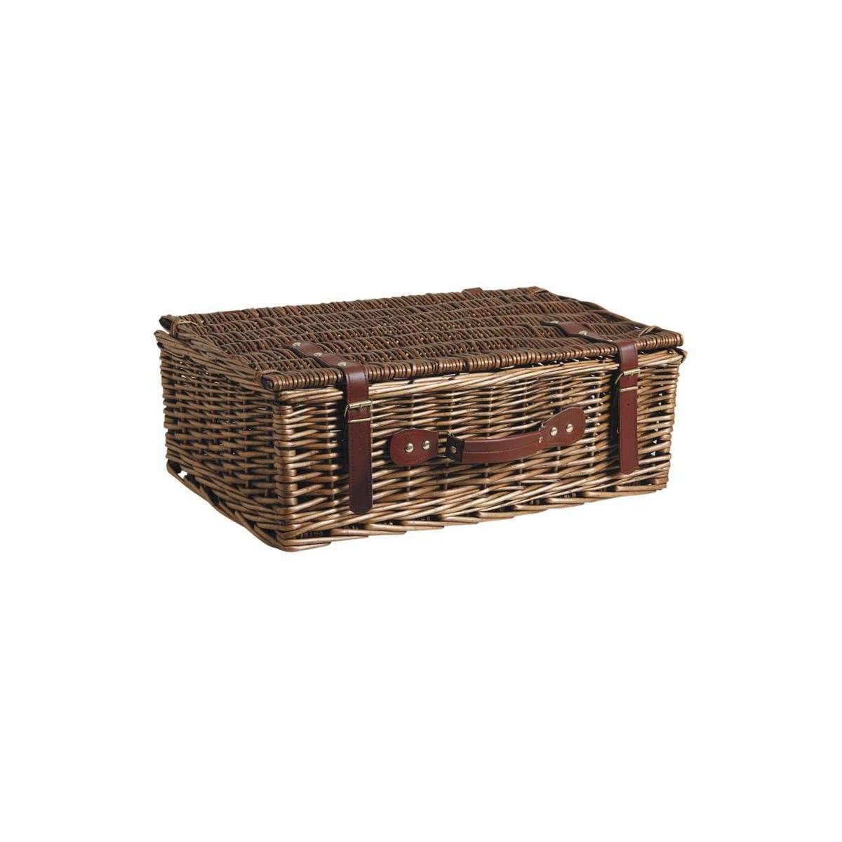 Aubry Gaspard - Valise en osier clair - Image 1
