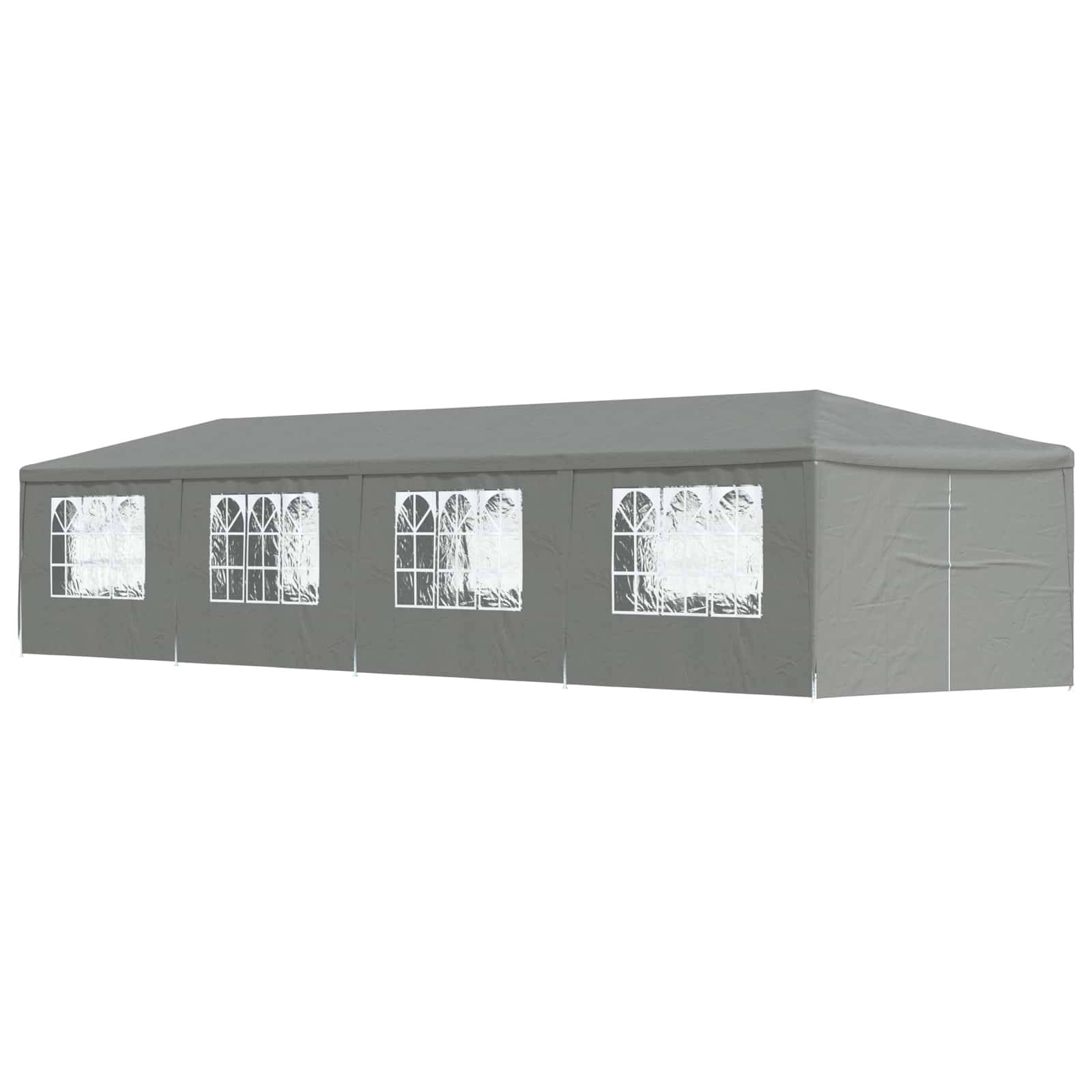 ComfortXL - Tente de réception PE acier événements extérieurs imperméable pliable 1200x300cm gris - ComfortXL Outdoor Living - Image 1
