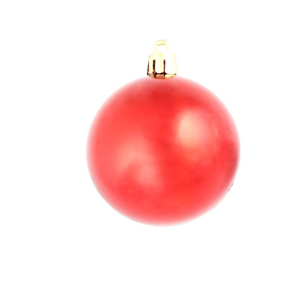 Ensemble de boules de Noël - Ornements de Noël - décorations de Noël 100 pcs 3/4/6 cm Rouge - Image 7