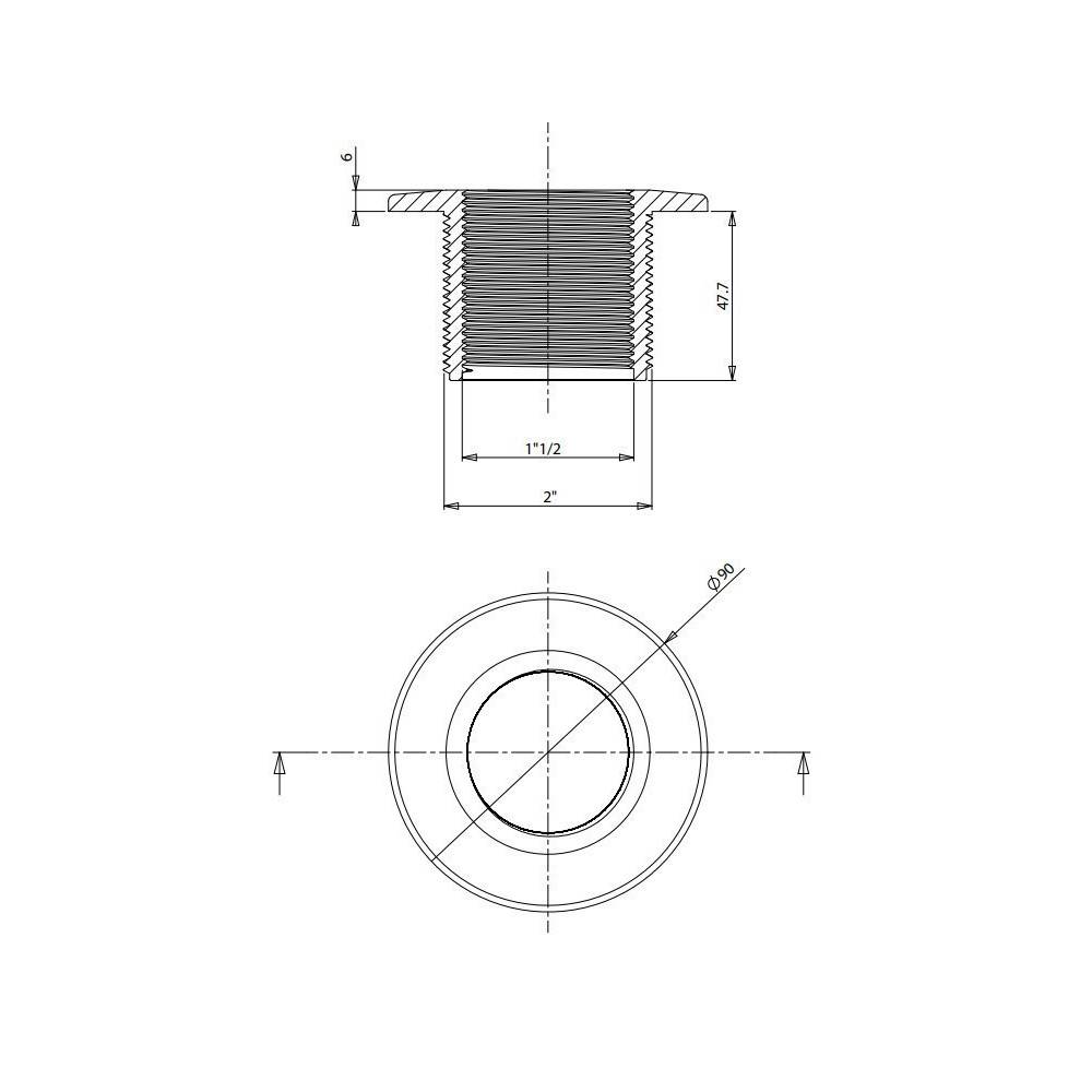 Prise balai piscine liner 1" 1/2 - 62991 weltico - Image 3