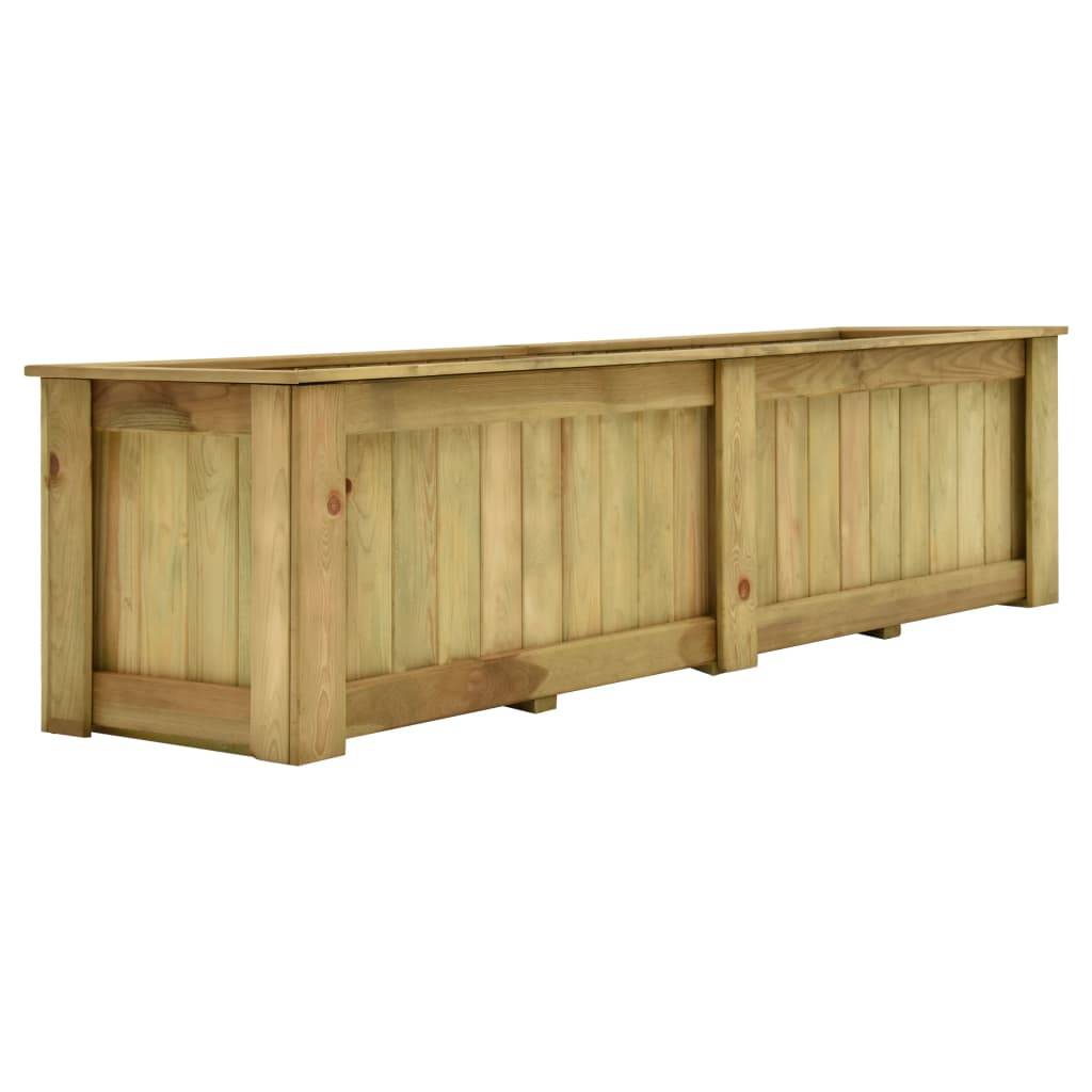 Jardinière surélevée - Bac à fleurs - Pot de fleurs 196x50x50 cm Bois de pin imprégné - Image 2