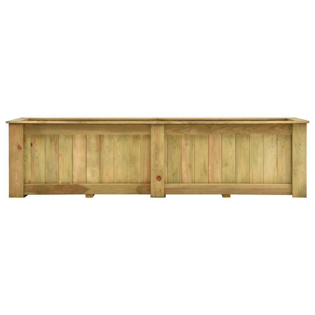 Jardinière surélevée - Bac à fleurs - Pot de fleurs 196x50x50 cm Bois de pin imprégné