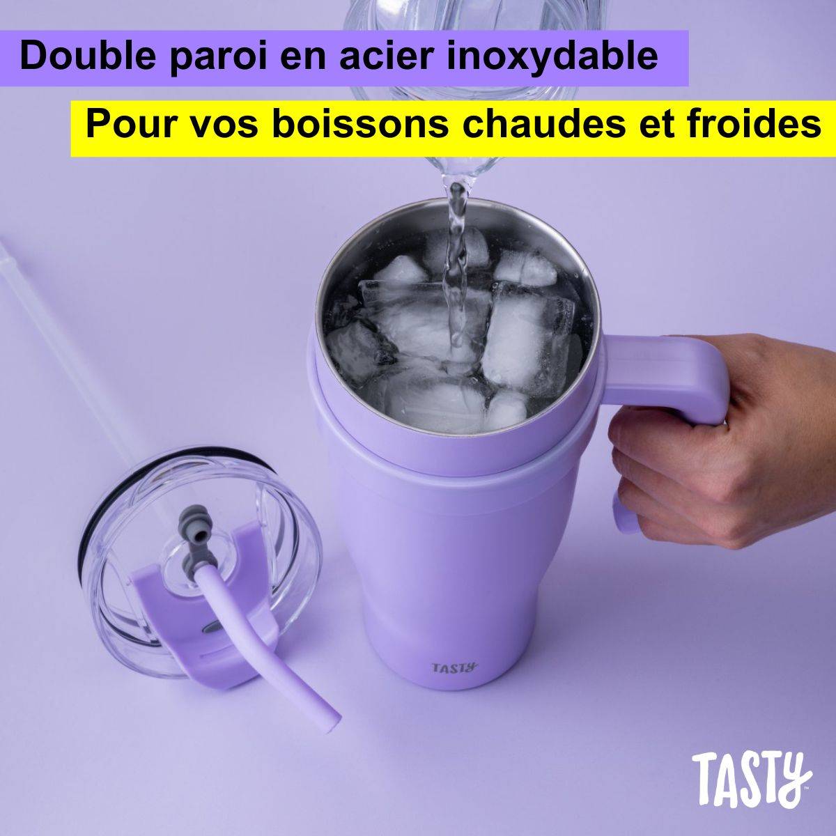 Gobelet isotherme 1200 ml lilas Tasty - Image 4