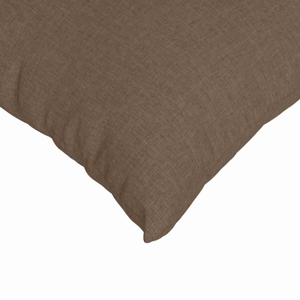 Paire de Coussins de Sofa en Tissu Doux Housse Amovible avec Zip pour Salon Marron 60x60 cm – ComfortXL Outdoor Living - Image 7