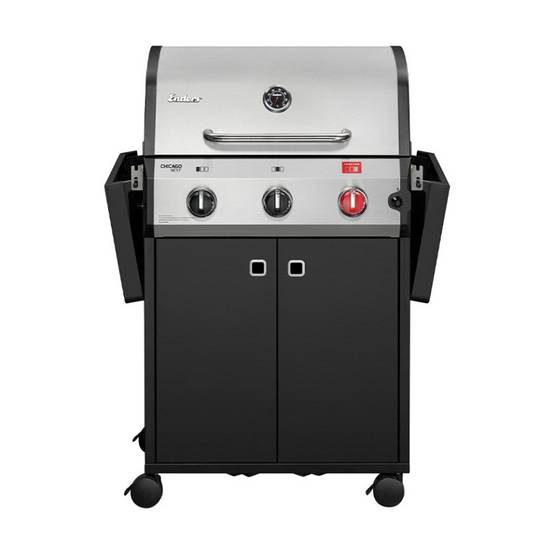 Barbecue Chicago Next 3R Turbo - ENDERS - 3 brûleurs dont 1 Turbo Zone - Grille Switch Grid, 60x42 cm - Tablettes - 10,6 kW - Image 2