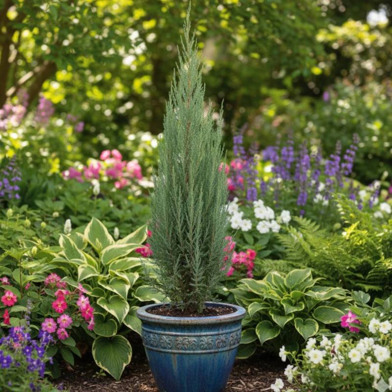 Genévrier des Rocheuses Blue Arrow, Juniperus - Pot de 7,5L - 60/80 cm - Image 4