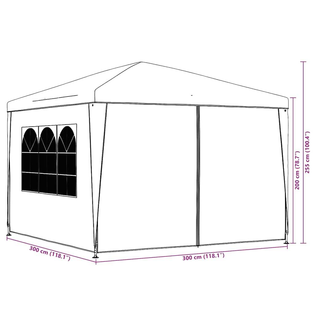 ComfortXL - Tonnelle de Fête 3x3m Acier et PE avec Parois à Fenêtres pour Extérieur Vert – ComfortXL Outdoor Living - Image 5