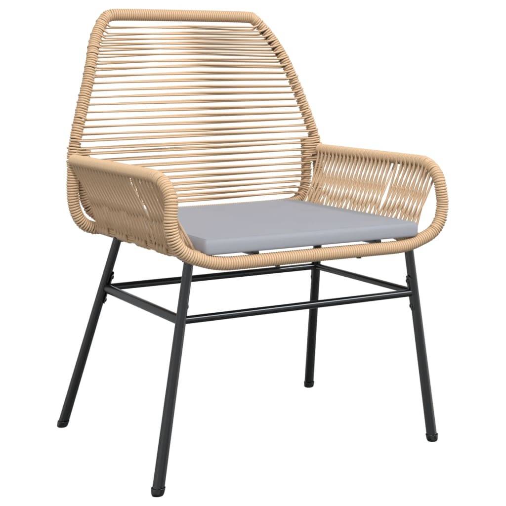 Chaise bois composite 2 places rotin marron  57 x 60 x 86 cm  - Prolenta premium  p393.8 - Image 4