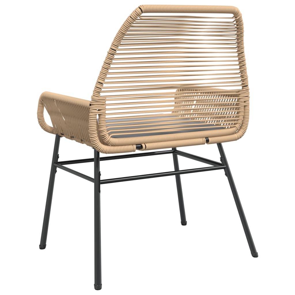Chaise bois composite 2 places rotin marron 57 x 60 x 86 cm - Prolenta premium p393.8 - Image 7