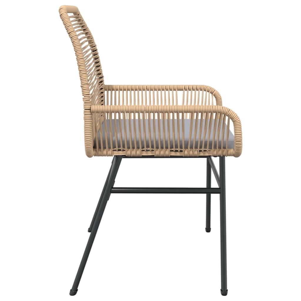 Chaise bois composite 2 places rotin marron  57 x 60 x 86 cm  - Prolenta premium  p393.8 - Image 6