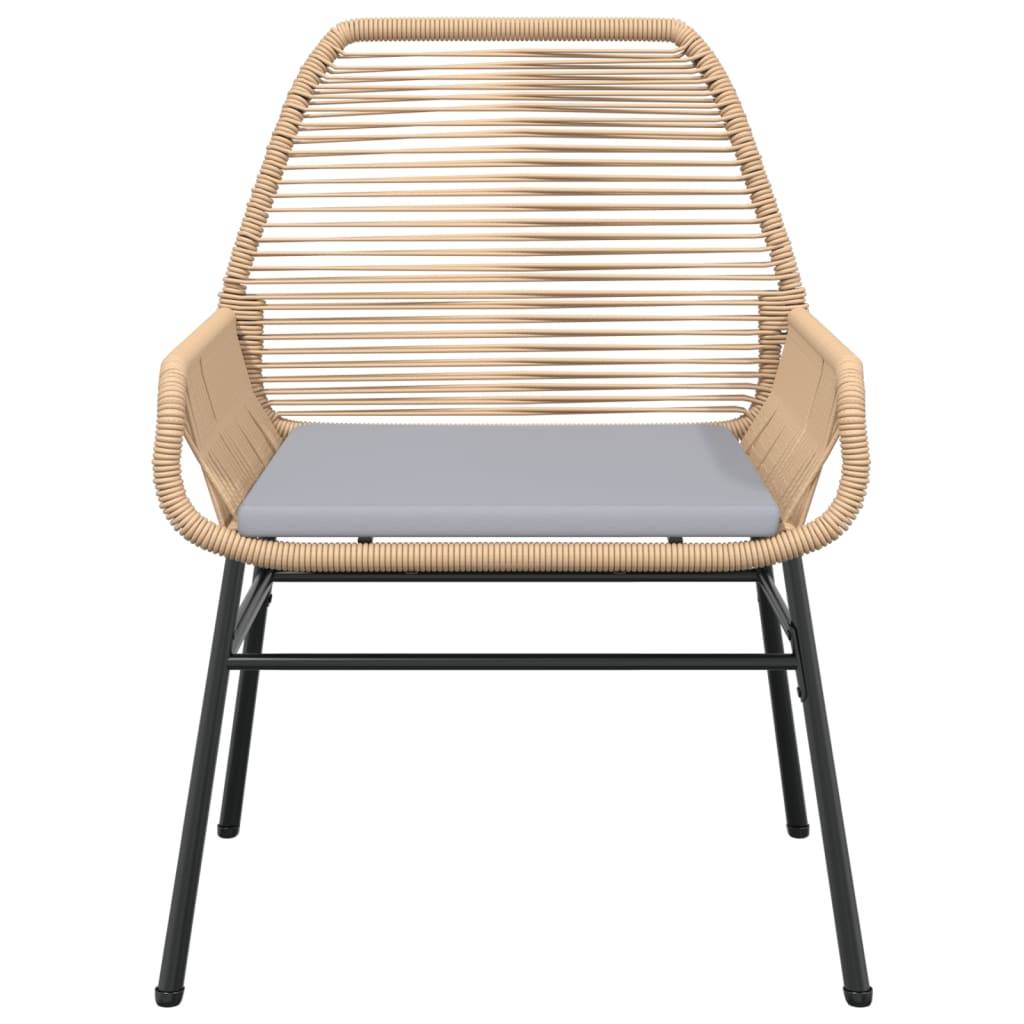 Chaise bois composite 2 places rotin marron 57 x 60 x 86 cm - Prolenta premium p393.8 - Image 5
