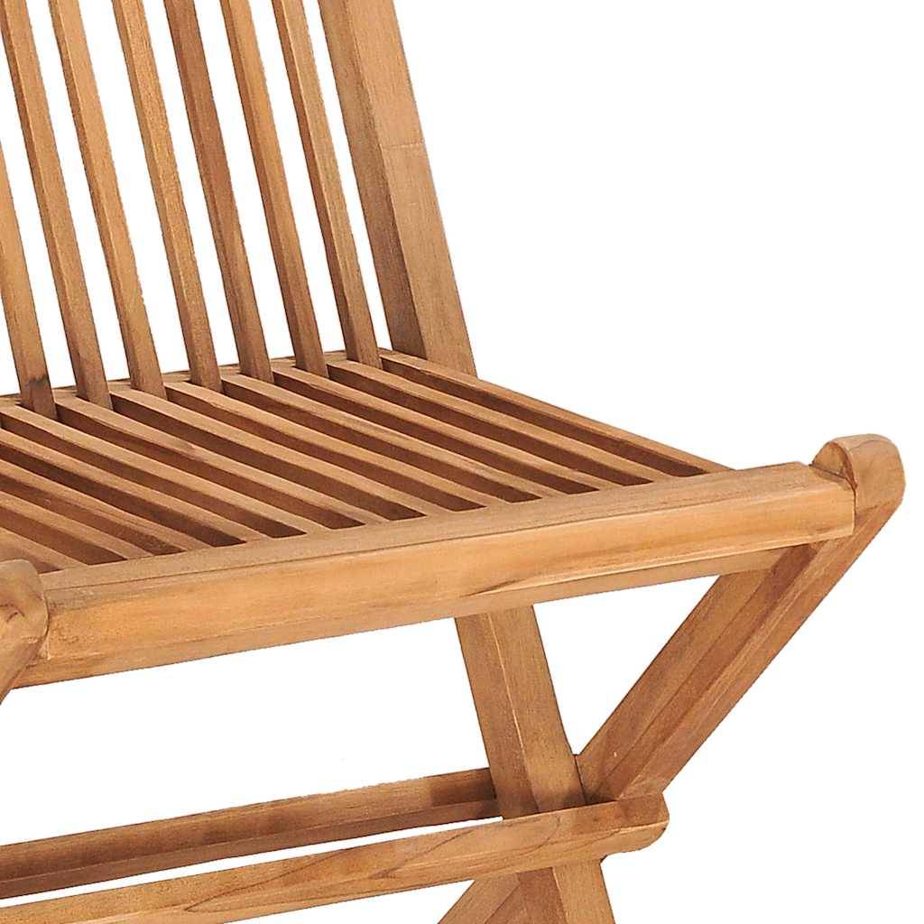 Vidaxl - Ensemble à manger d'extérieur pliable avec coussin 3 pcs-Salons de jardin Teck 155452 - Image 9