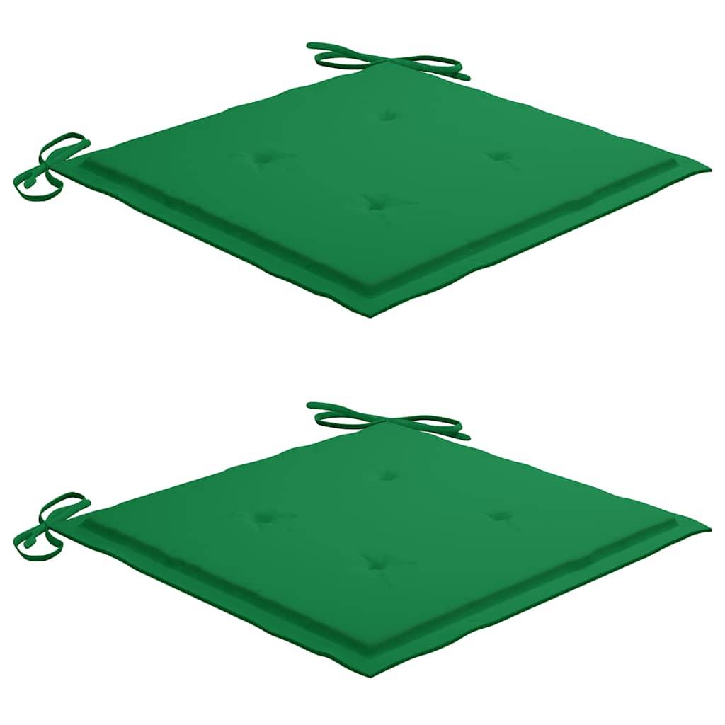 Vidaxl - Ensemble à manger d'extérieur pliable avec coussin 3 pcs-Salons de jardin Teck 155452 - Image 5