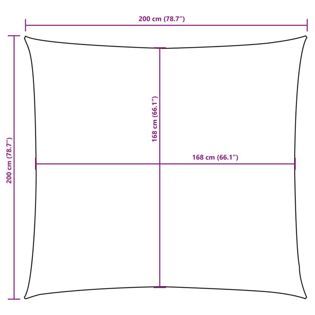 Voile de parasol - accessoire parasol - Tissu de remplacement pour parasol tissu oxford carré 2x2 m marron - MEUBLE PRO - Image 10