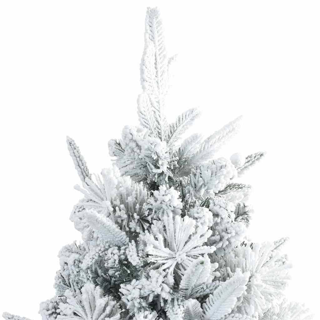 Sapin de Noël | Arbre de Noël Artificiel à Branches Articulées Blanc 210 cm Maison Chic - Image 8