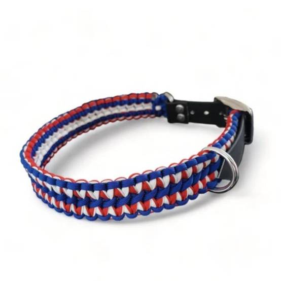 Collier artisanal paracorde "elite" L pour chien, FranceCroquettes