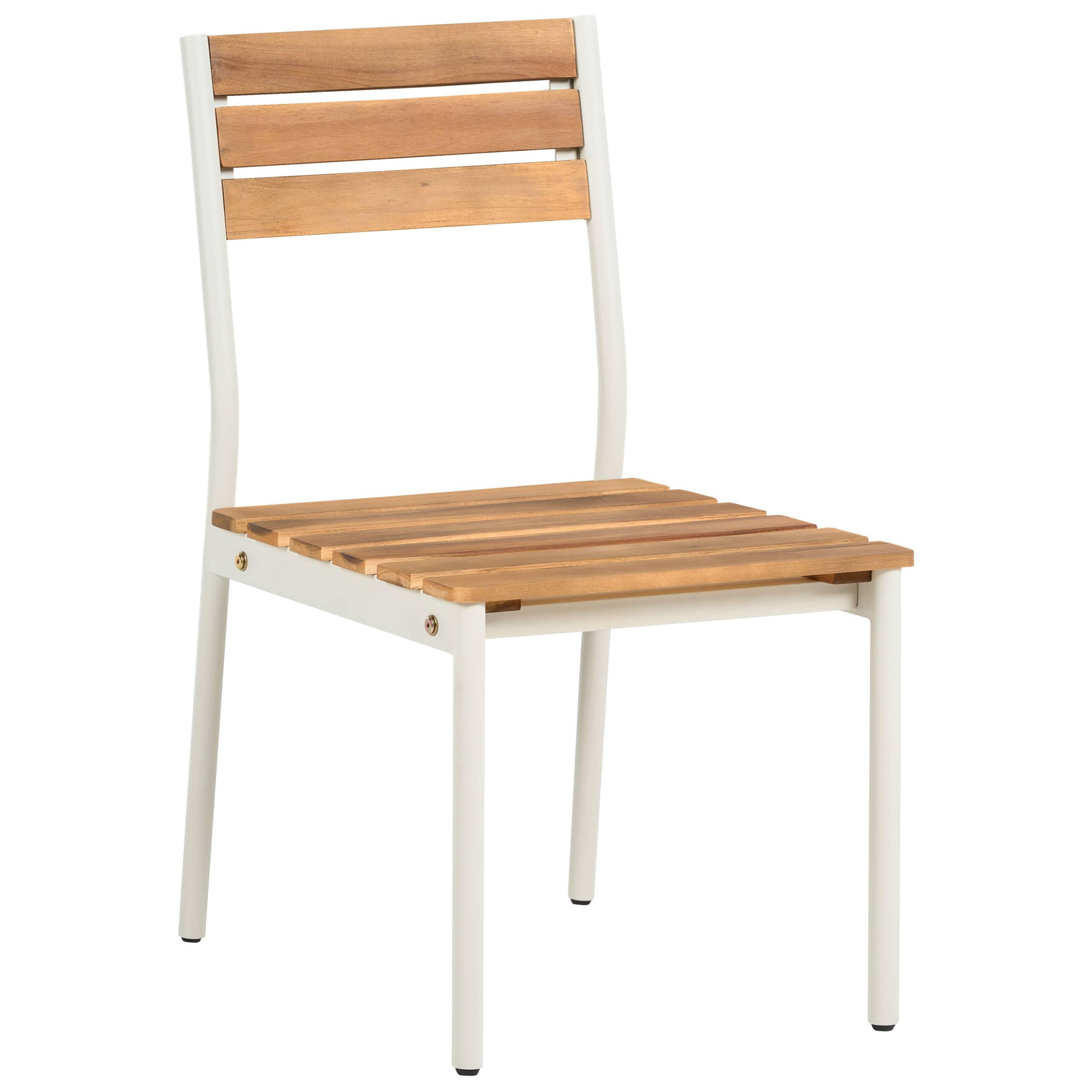 Beliani - Chaise de salle à manger Acacia Marron CORRICELLA - 47x54x90- Beliani - Image 2
