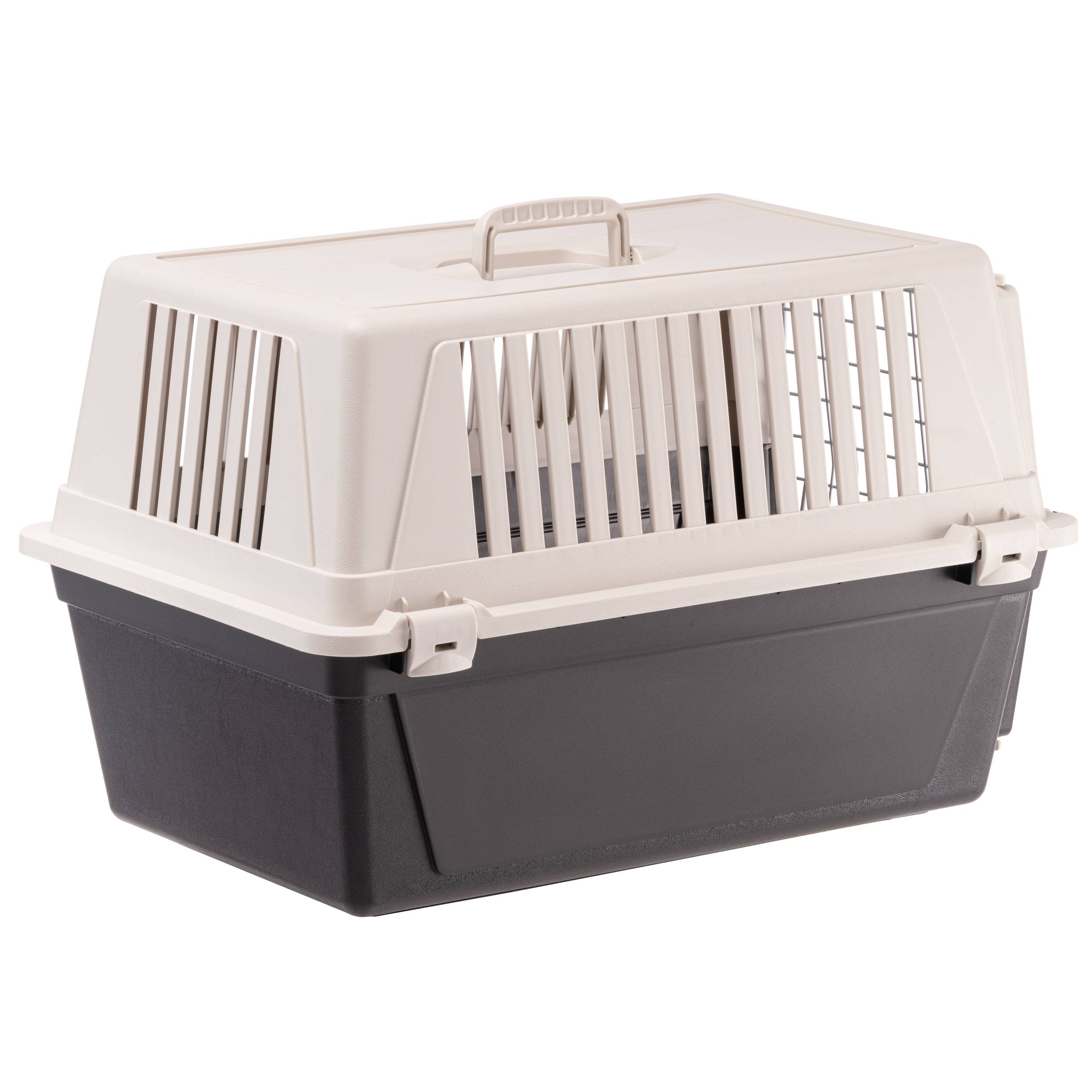 Ferplast - Ferplast Caisse de Transport Chat, Cage de Transport pour Chiens Petits Moyens et Chats jusqu'à 15 Kg, Porte en Fer Plastifié, Fentes d'aération, 40 x - Image 8