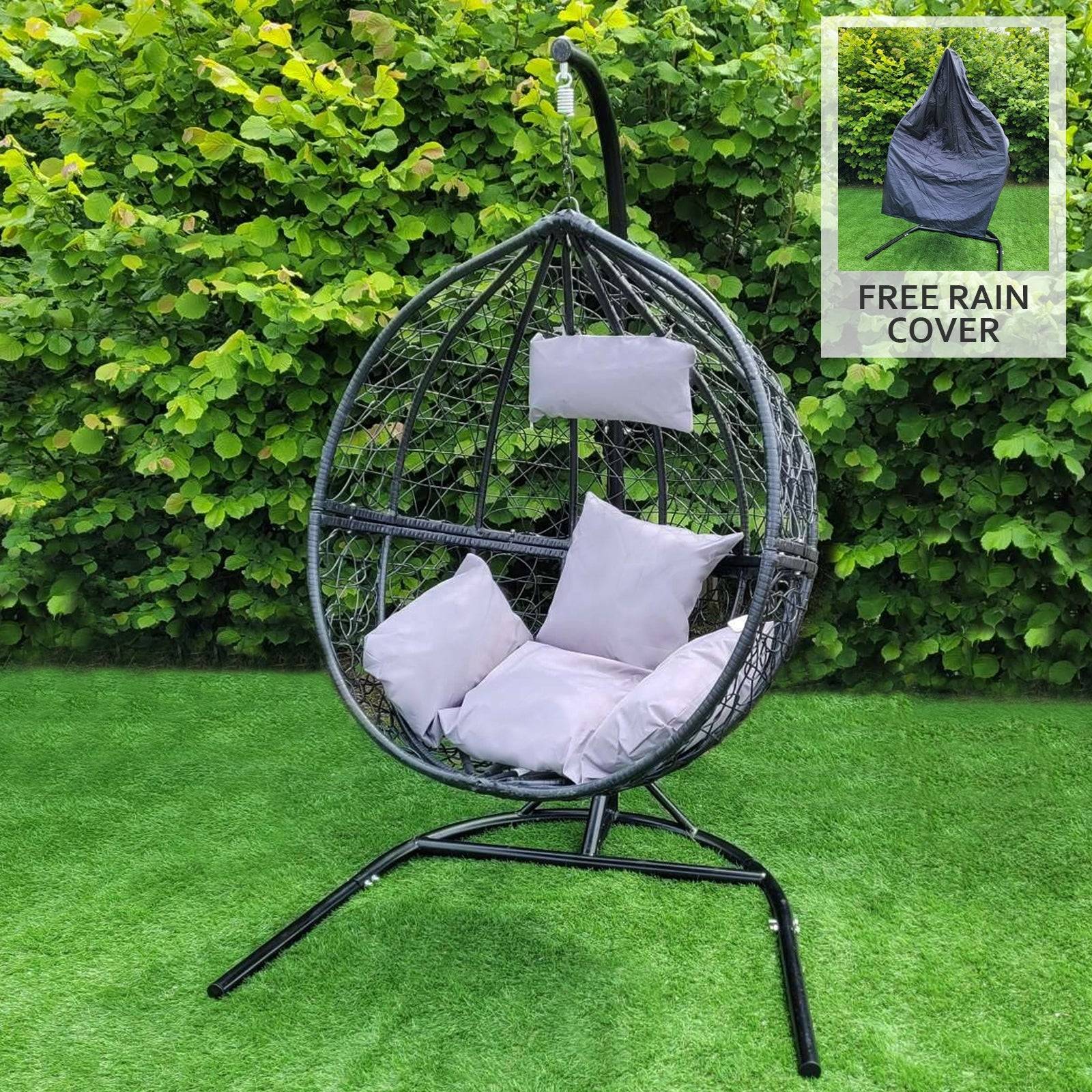 Monstershop - Chaise Suspendue en Rodin Noir - Image 1