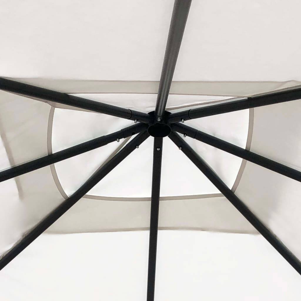 Tonnelle de Fête Acier Abri de Jardin pour Barbecue Pique-nique Crème 3x3 m – ComfortXL Outdoor Living - Image 3