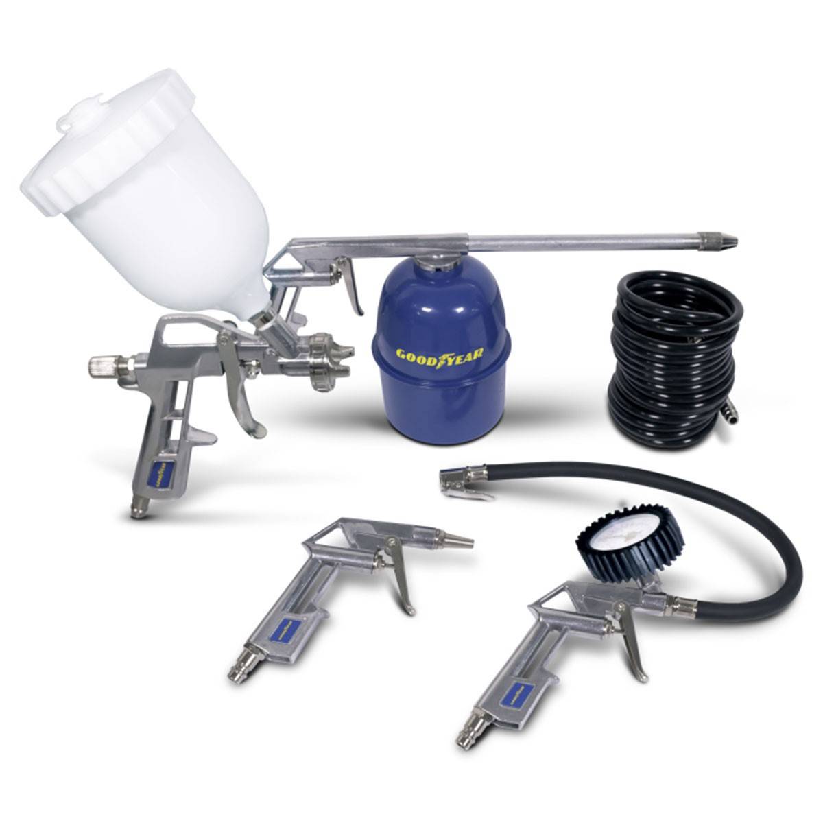 Kit 5 outils Air comprimé pour Compresseurs d'air Pression 8 bar GOODYEAR - Image 1