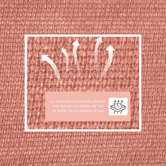 Voile D'Ombrage Triangulaire 4x4x4m Rosy Red - Protection 95% UV Imperméable Pour Jardin Balcon Terrasse