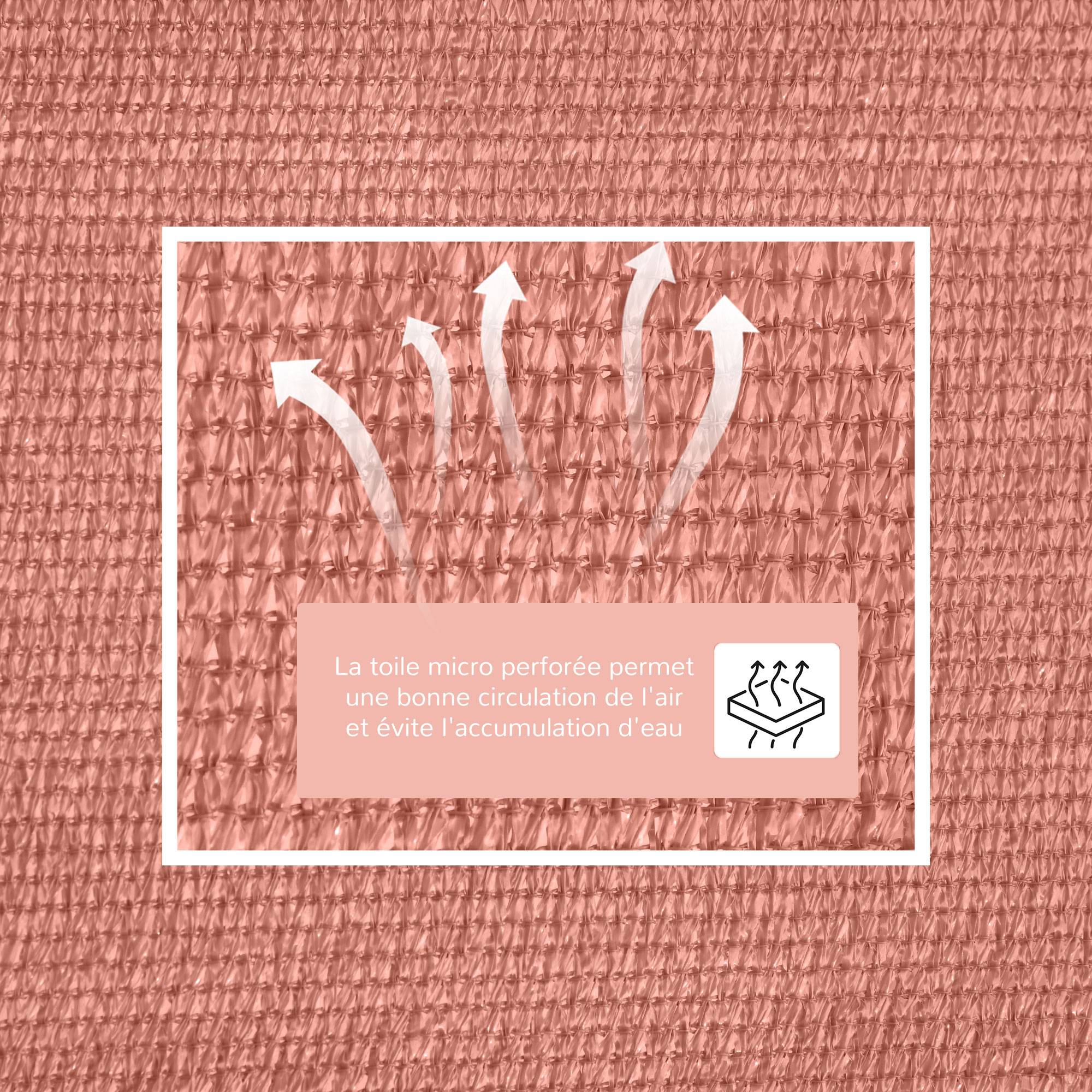 Voile D'Ombrage Triangulaire 4x4x4m Rosy Red - Protection 95% UV Imperméable Pour Jardin Balcon Terrasse