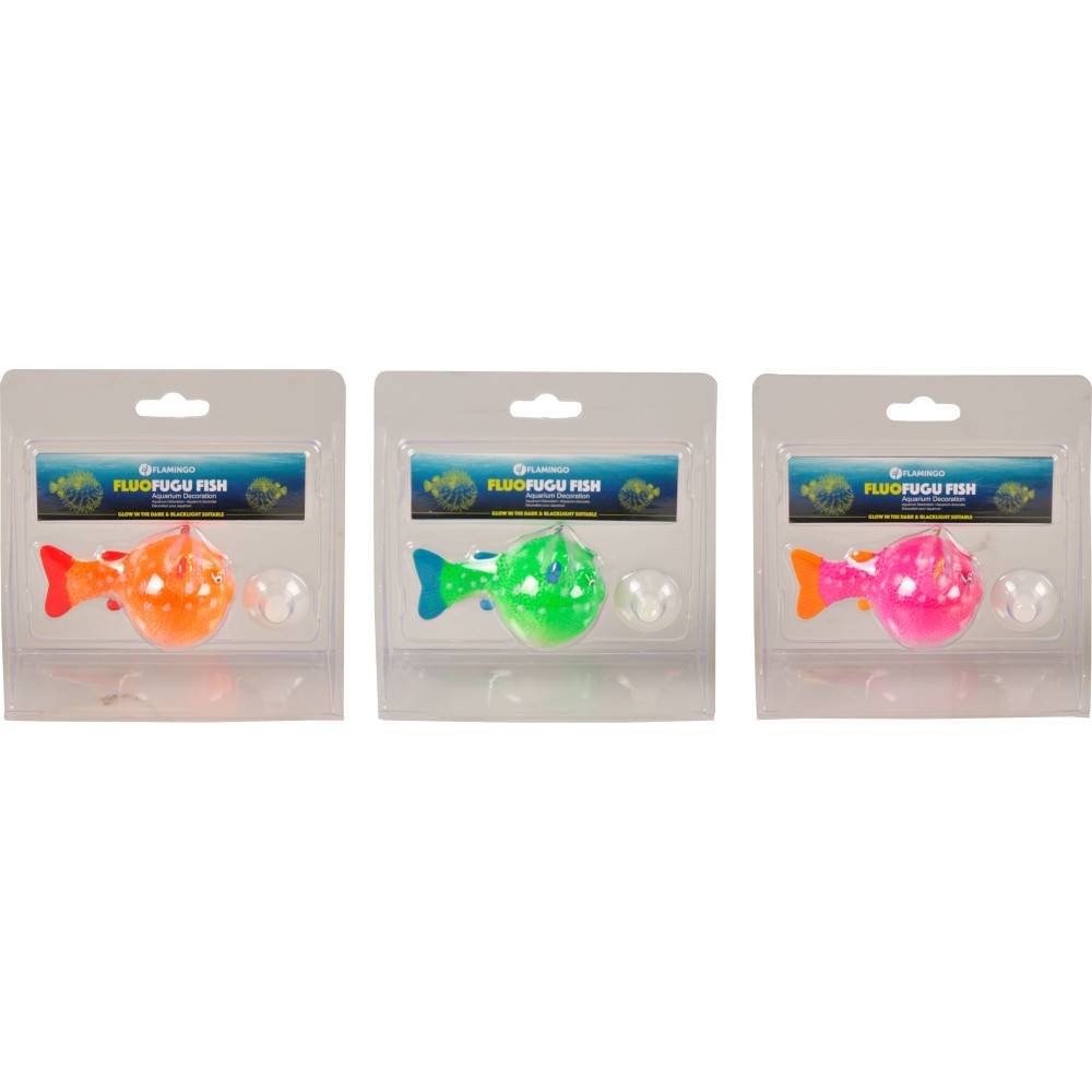 1 Poisson globe fluo decoration aquarium 8 cm x 4.5 cm couleur aleatoire - Image 8