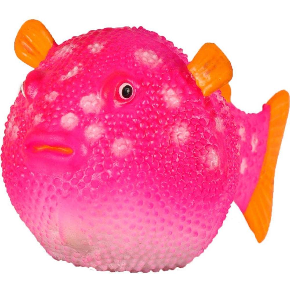 1 Poisson globe fluo decoration aquarium 8 cm x 4.5 cm couleur aleatoire - Image 3