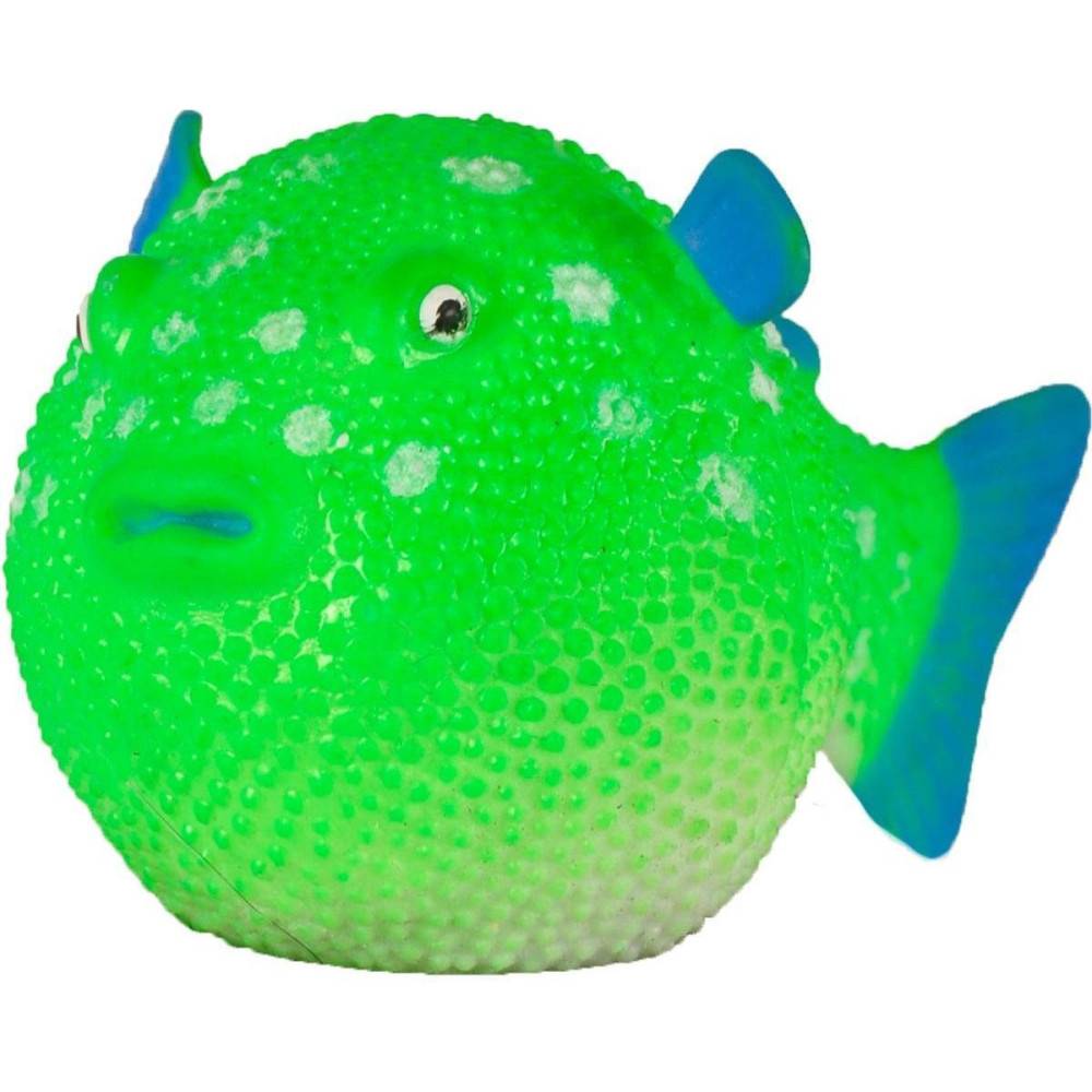 1 Poisson globe fluo decoration aquarium 8 cm x 4.5 cm couleur aleatoire - Image 2