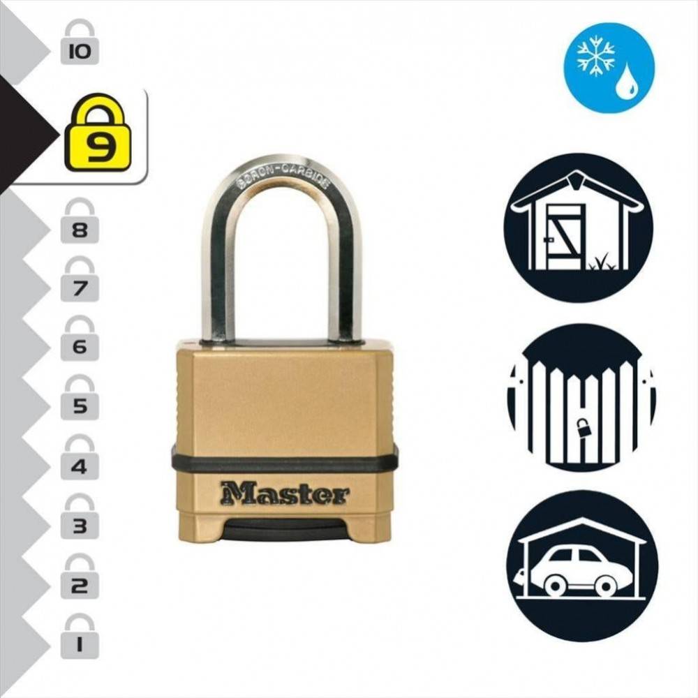 Master Lock - Cadenas à combinaison MASTER LOCK zinc, l.51 mm - Image 5