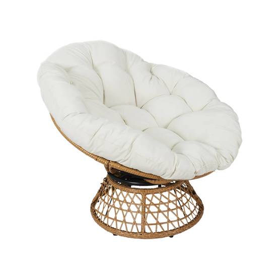 sweeek - Fauteuil papasan polyrotin rotatif. loveuse outdoor/indoor Ø96cm | sweeek - Image 2