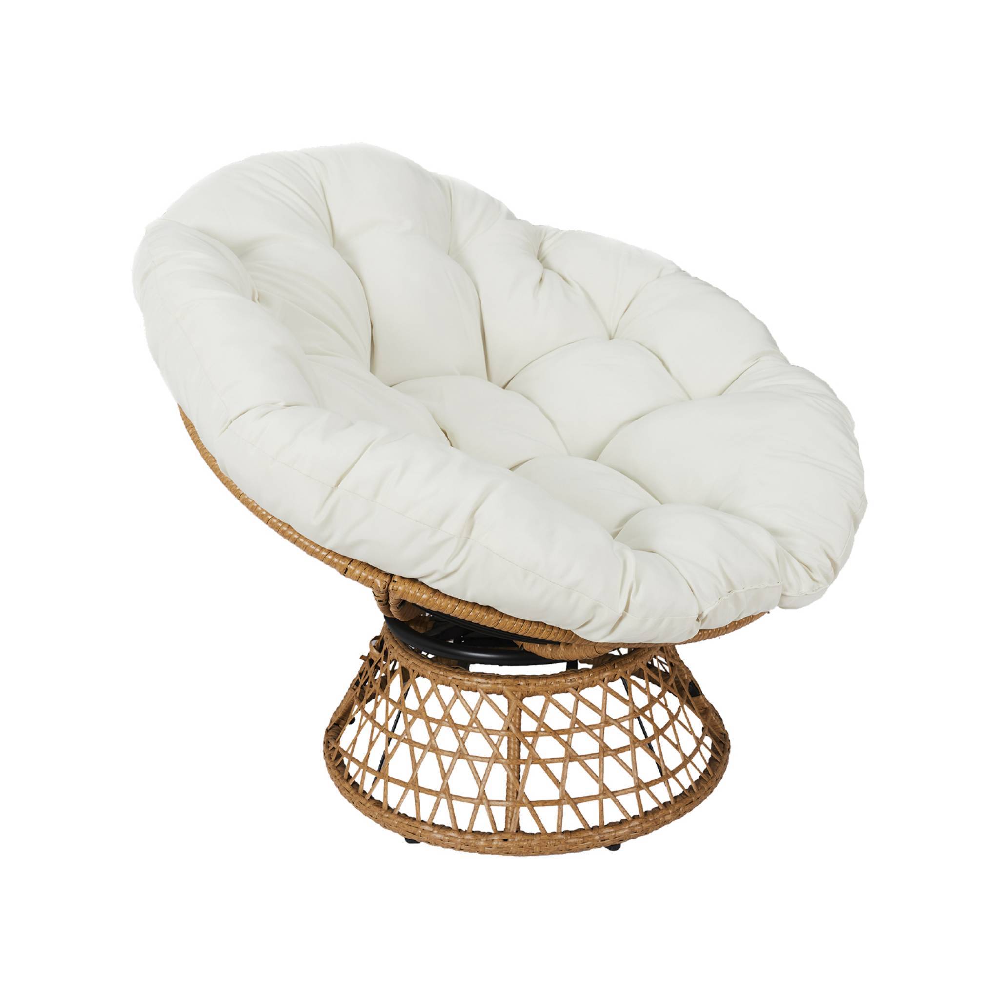 sweeek - Fauteuil papasan polyrotin rotatif. loveuse outdoor/indoor Ø96cm | sweeek - Image 2