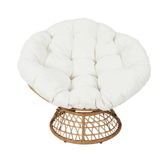 sweeek - Fauteuil papasan polyrotin rotatif. loveuse outdoor/indoor Ø96cm | sweeek - Image 4