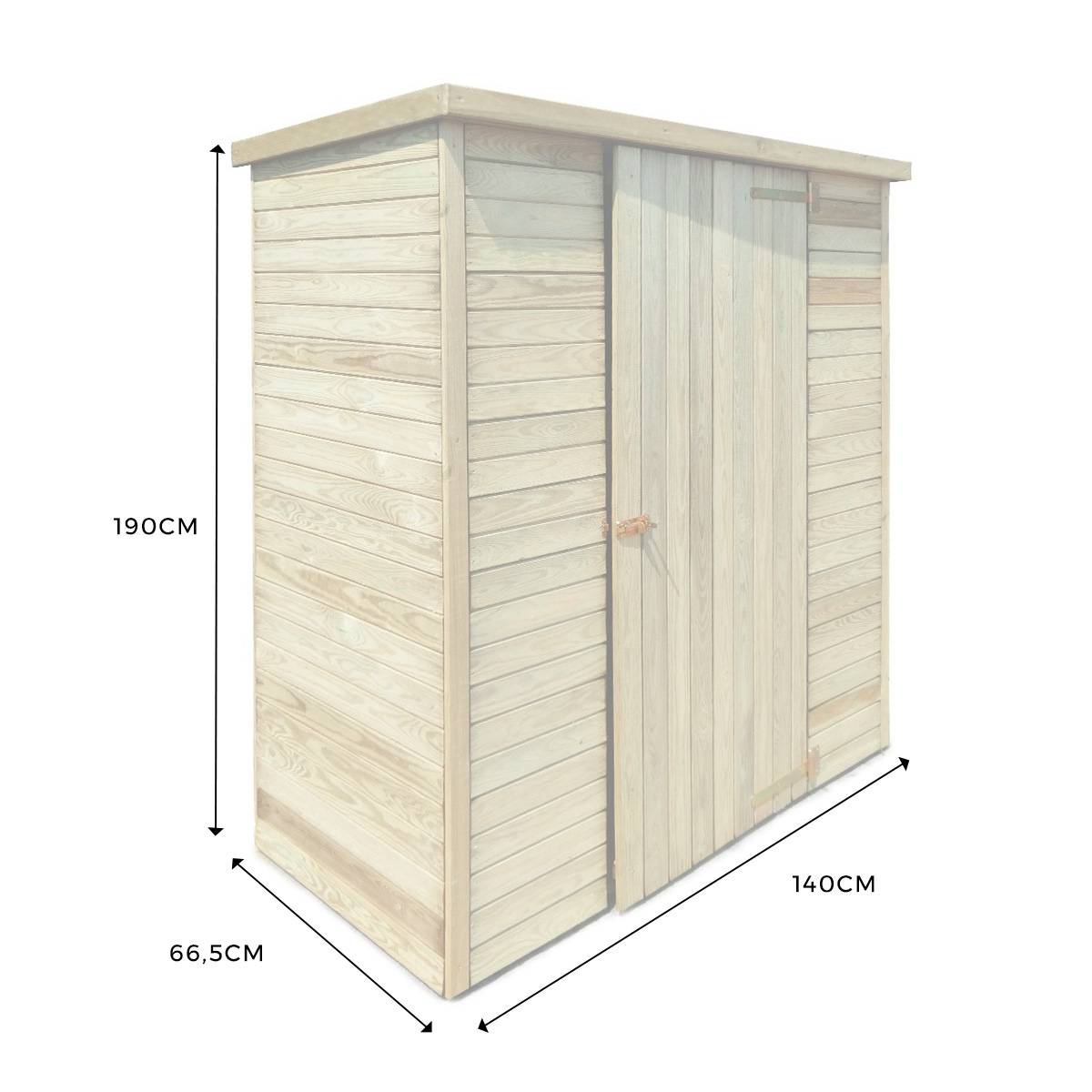 Abri de jardin en bois Marie 0.92 m² - Cémonjardin - Image 4