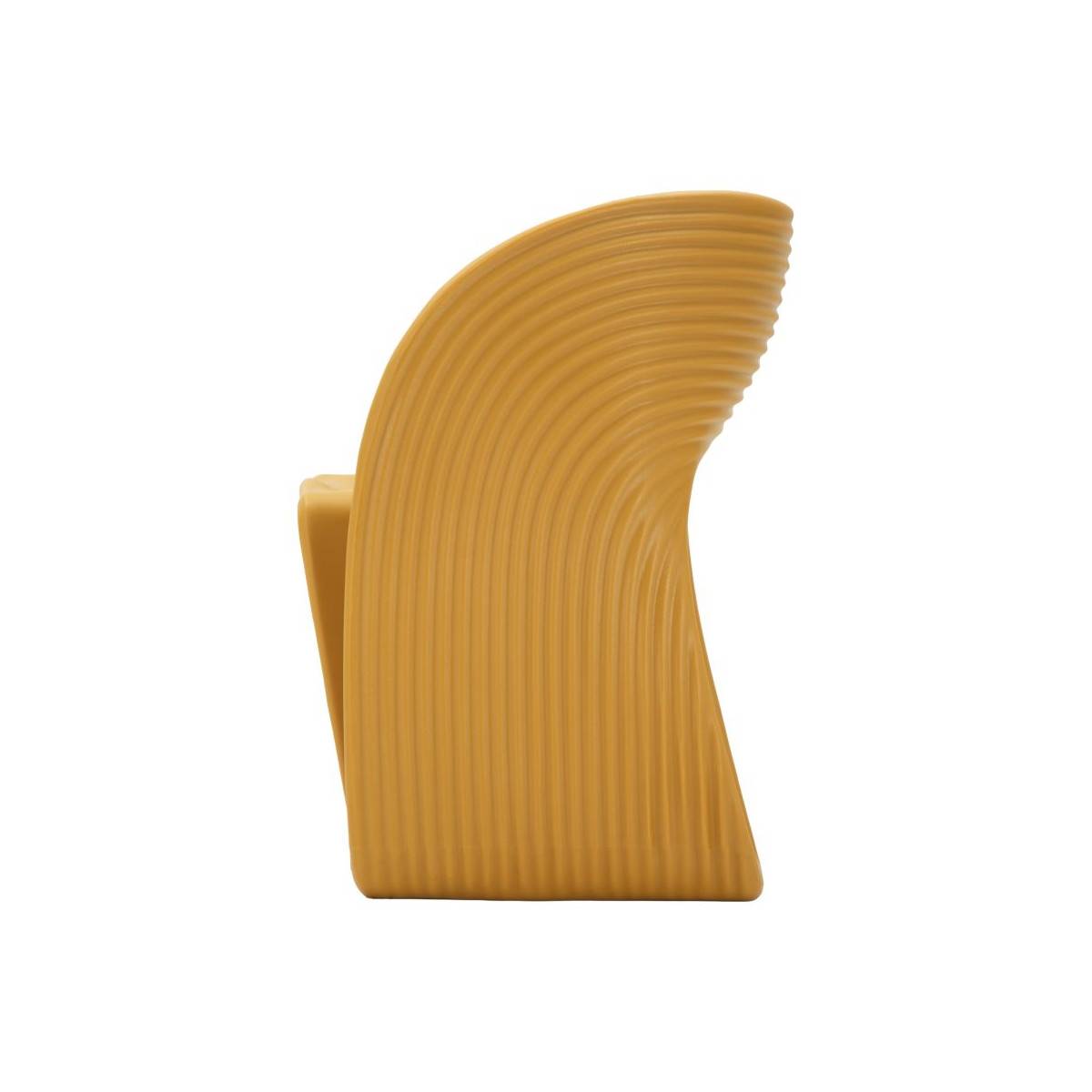 Paris Prix - Chaise de Jardin Design "Sand" 76cm Moutarde - Image 3