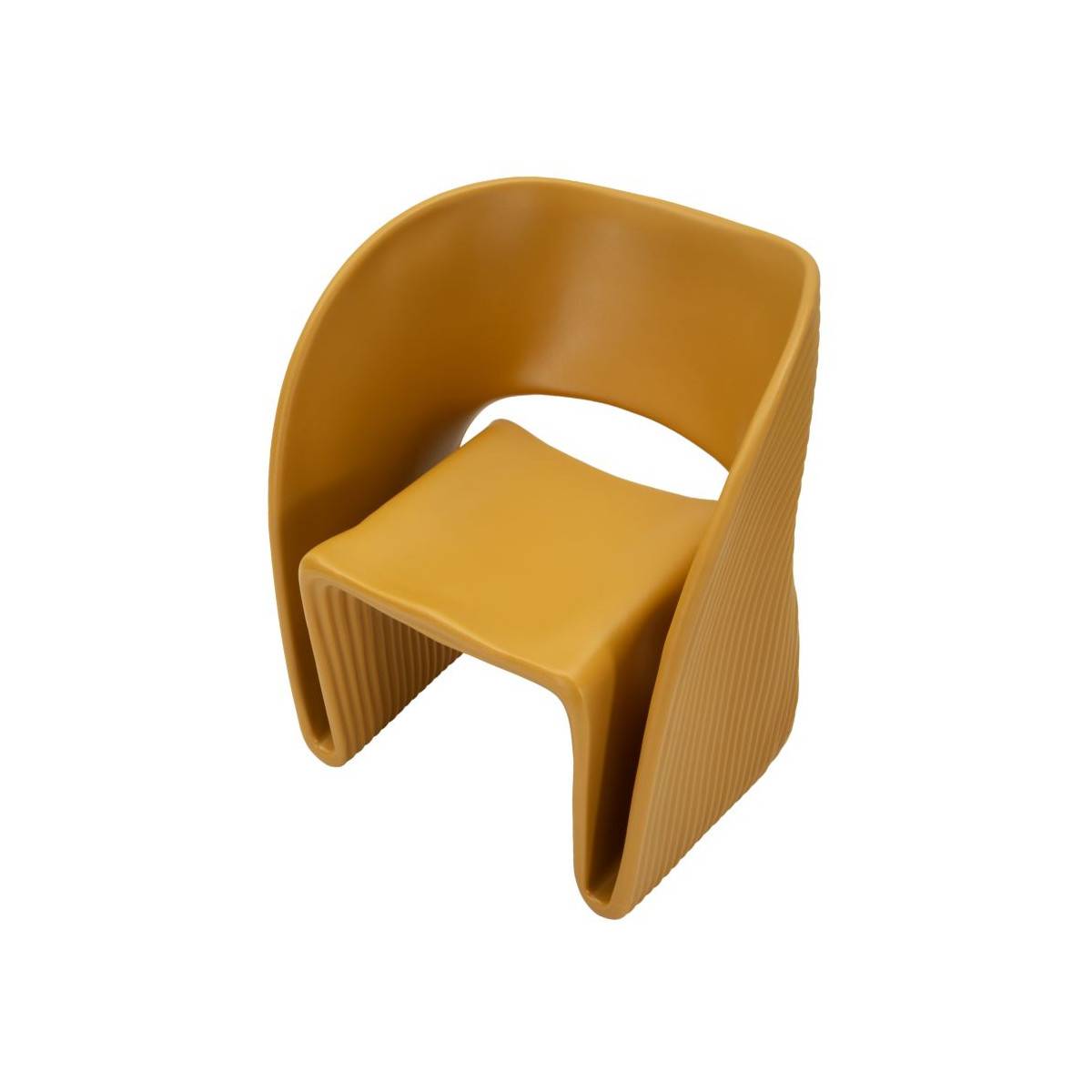 Paris Prix - Chaise de Jardin Design "Sand" 76cm Moutarde - Image 4