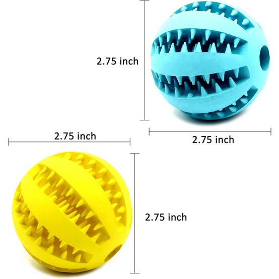 Jouet distributeur croquettes pour chien - 2 boules interactives - Stimulation mentale - Indestructible - Living123 - Image 2