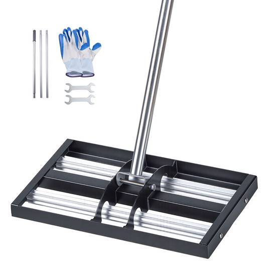 Vevor - VEVOR Râteau Nivellement Pelouse Niveleur Gazon 43,8x25,5 cm Manche Réglable - Image 1
