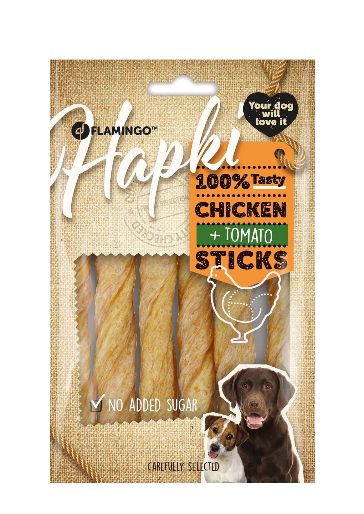 Friandise bâton poulet & tomate pour chien 85g - Image 2